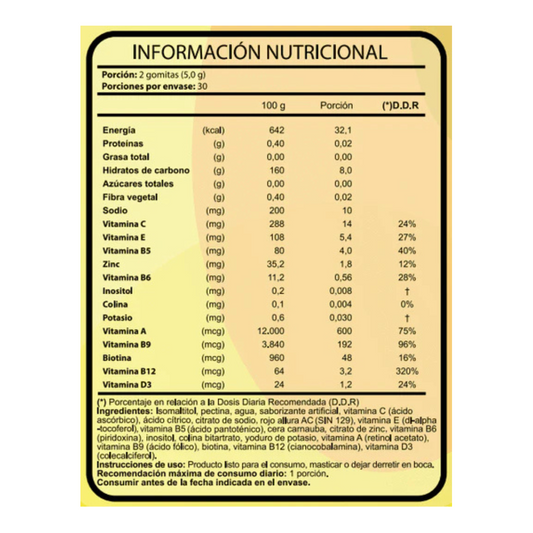 8 VITAMINS GUMMIES (60 gomitas)