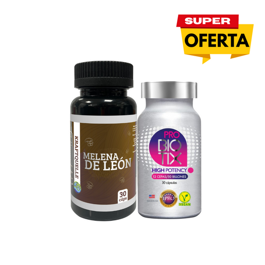 PROBIOTIX HIGH POTENCY  +  MELENA DE LEÓN