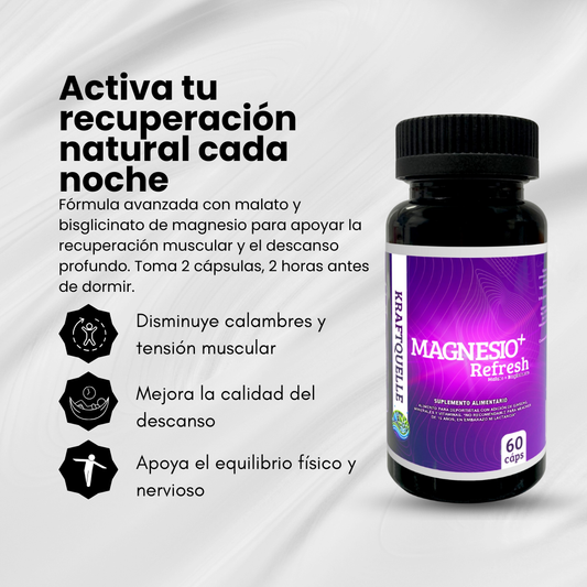 Magnesio+ Refresh — Recupera tu cuerpo, recarga tu energía