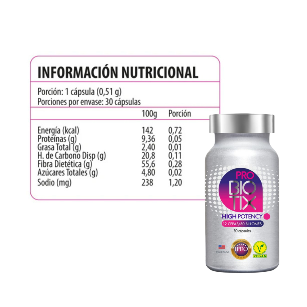 PROBIOTIX HIGH POTENCY  +  MELENA DE LEÓN