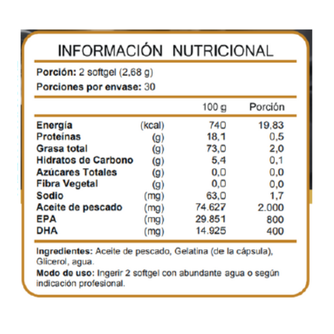 OMEGA 3 PREMIUM (60 cápsulas)
