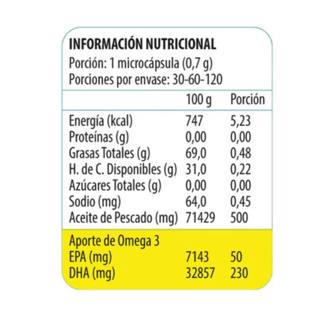 OMEGA 3 UP JUNIOR ULTRA DHA (120 cápsulas)